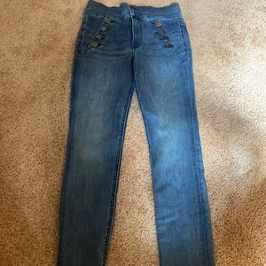 Super high rise size 4R skinny jeans